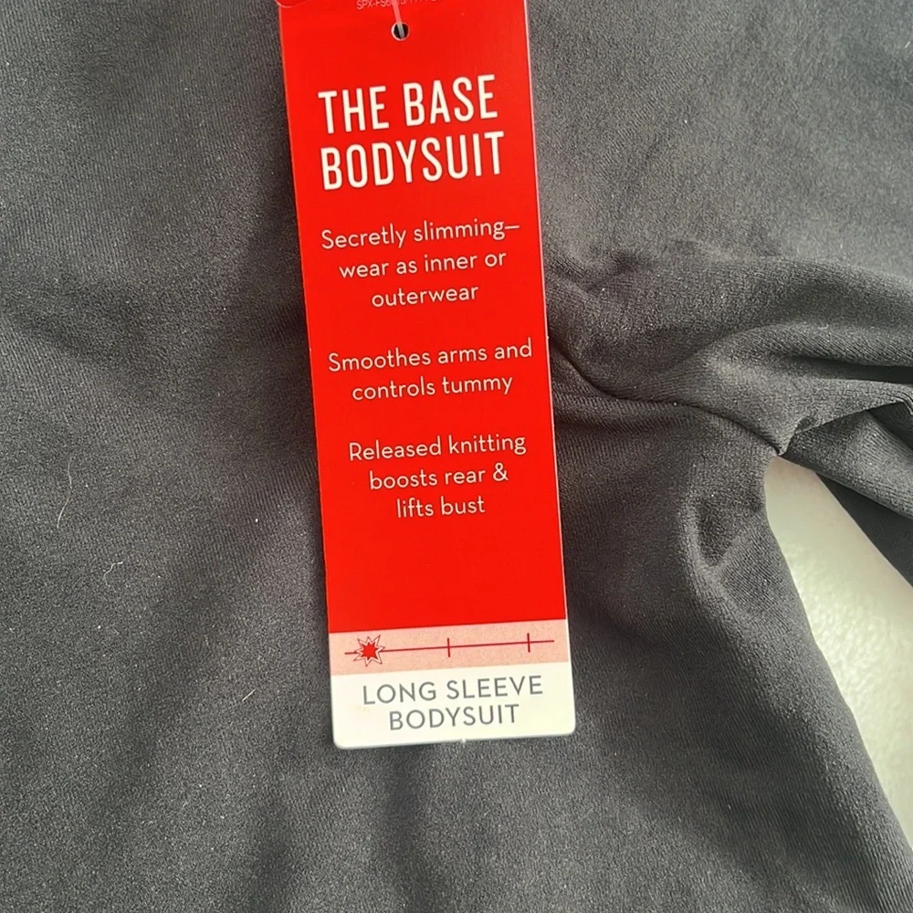 NEW Spanx S, M, L, XL The Base Bodysuit‎ Very Black, Long Sleeve